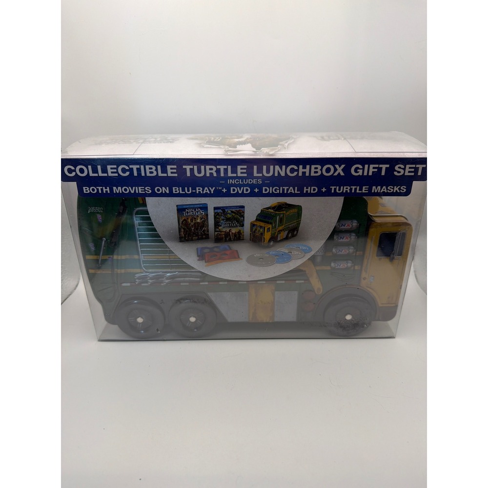 TMNT Ninja Turtles Collectible Turtle Van Lunchbox Gift 4-Disc Blu-ray DVD NEW